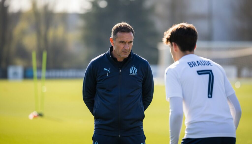 l’om suit de près le jeune talent prometteur oliver braude, prêt à renforcer son équipe avec ce joueur en devenir.