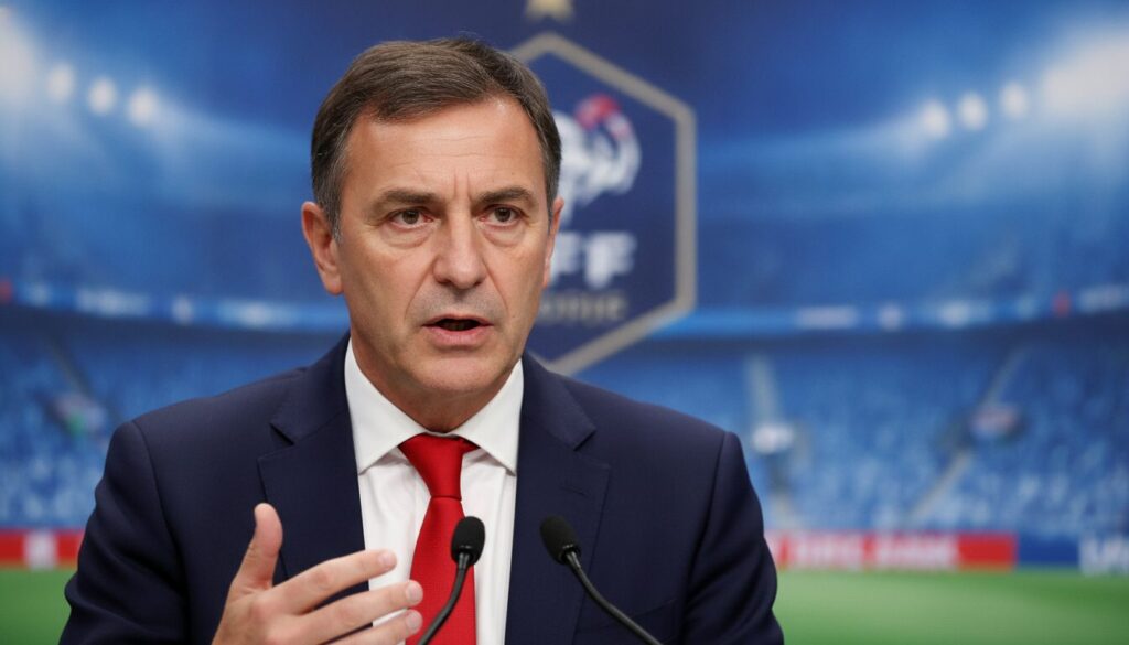 la fédération française de football (fff) répond aux déclarations d'abdeslam ouaddou, affirmant que ses propos sont contraires aux valeurs fondamentales de l'institution.