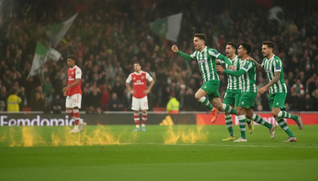 découvrez comment le betis a dominé arsenal avec une performance éclatante, enflamment le terrain et remportant une victoire écrasante.