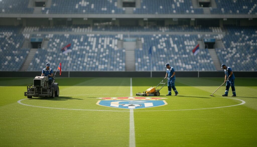 le getafe s'entraîne intensivement et peaufine sa stratégie avant la grande finale en serbie, prêt à tout donner pour remporter la victoire.