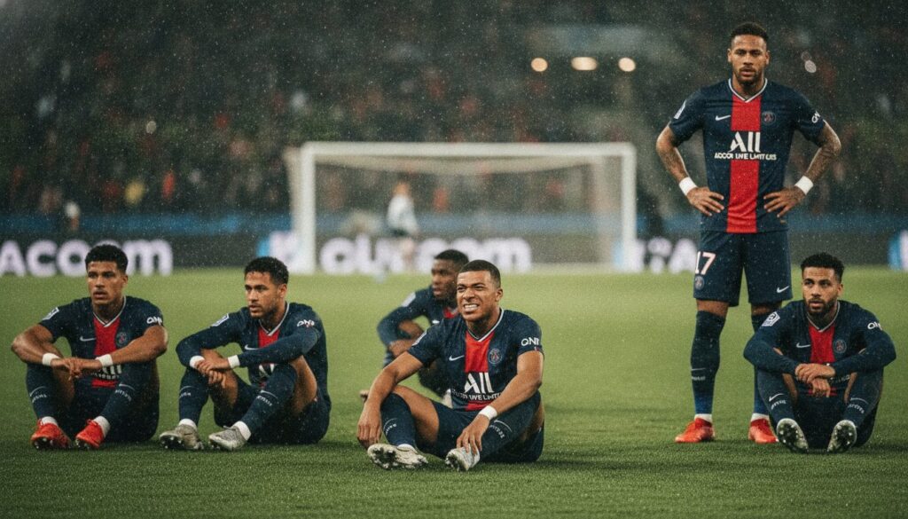 le psg connaît un début de saison difficile avec une reprise décevante, marquée par des performances en deçà des attentes.
