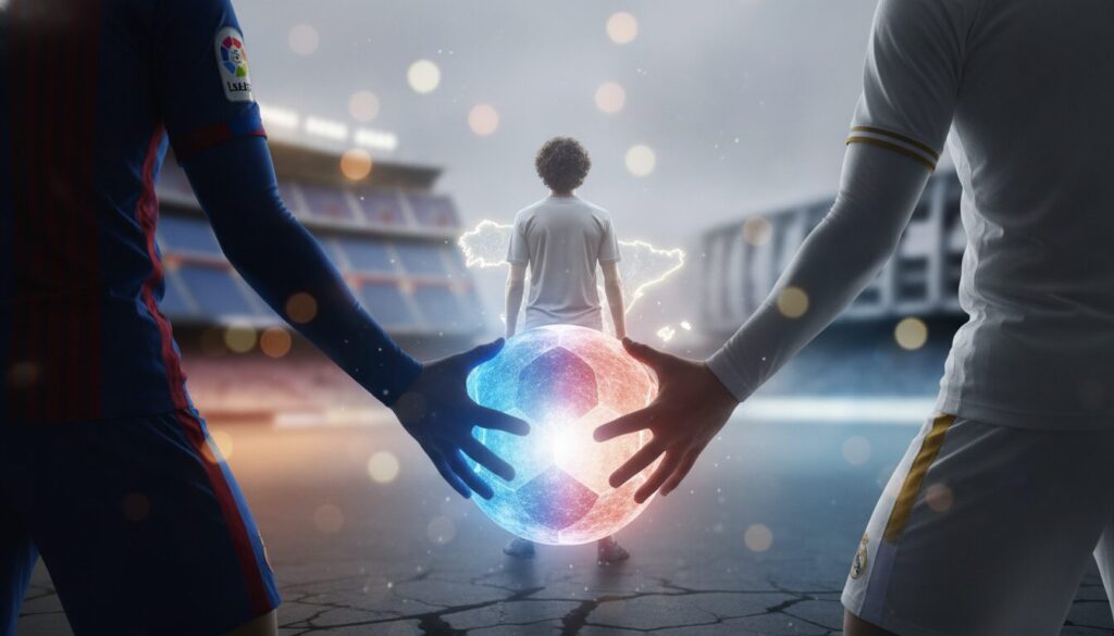 analyse comparative entre le real madrid et le fc barcelone pour déterminer quel club garantirait le meilleur avenir à rodri en liga.