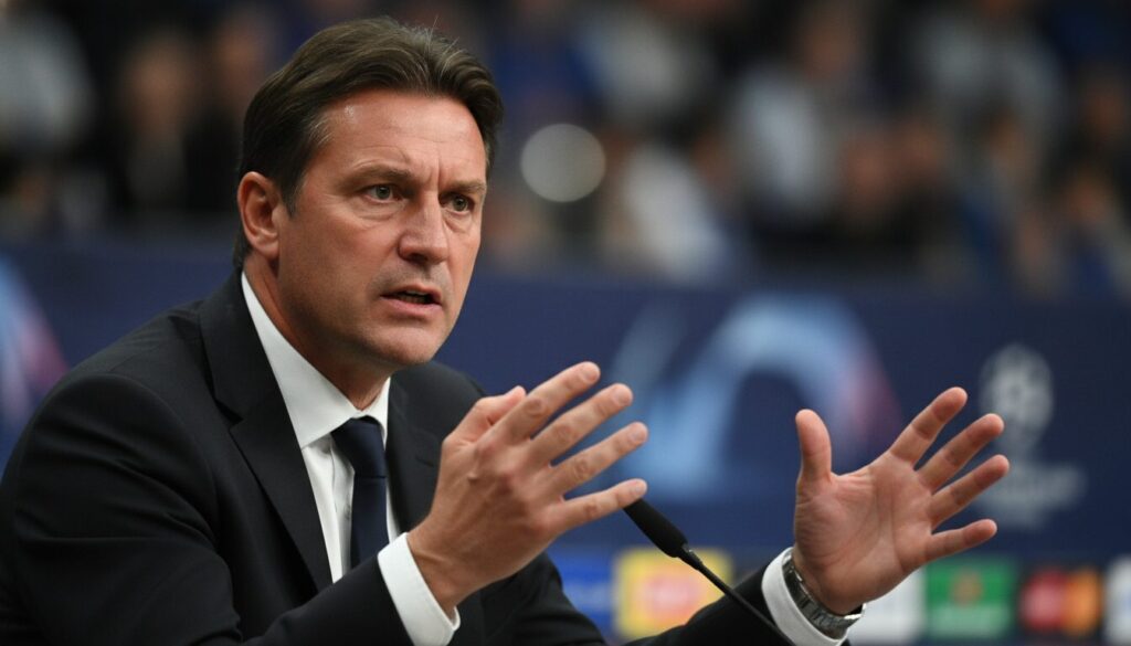 hubert critique sévèrement la gestion des phases arrêtées en ligue des champions et dénonce un manque flagrant de lucidité dans les décisions.