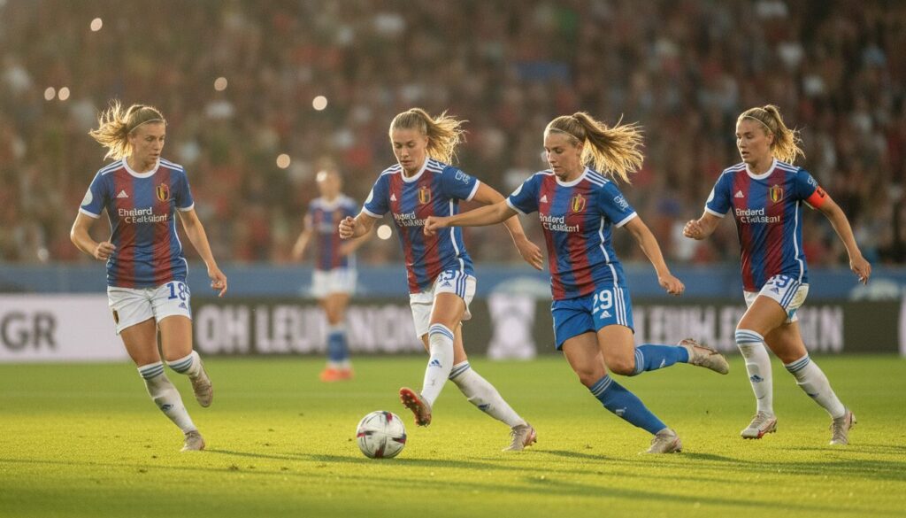suivez le début de la conquête de la ligue des champions féminine avec ohl women et les cinq premières joueuses belges qui s'illustrent dès cette phase cruciale de la compétition.