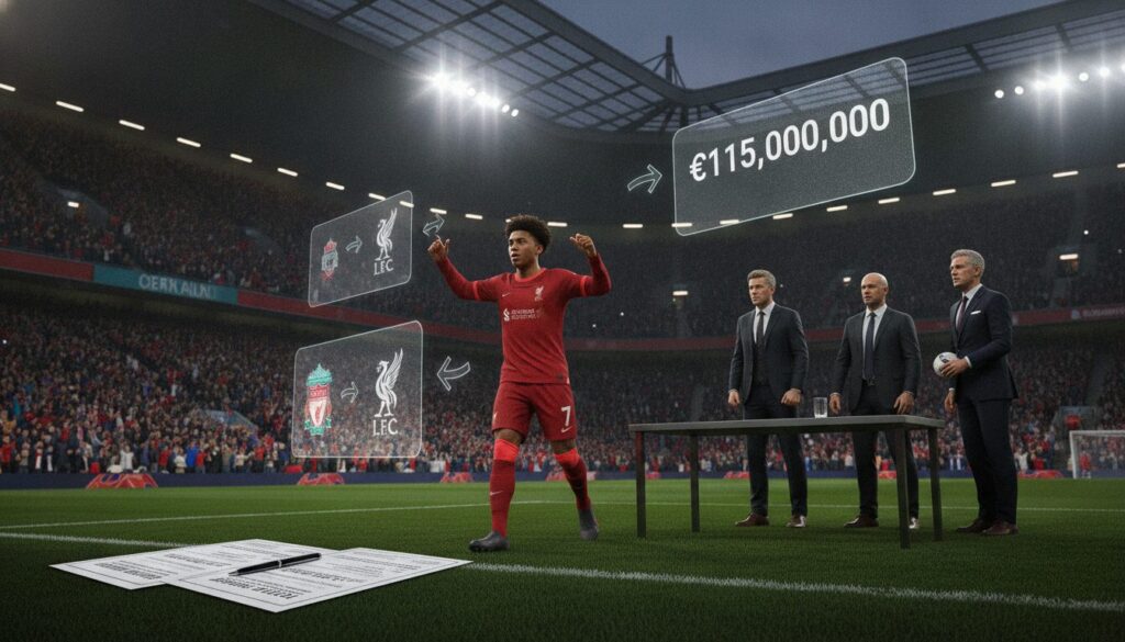 liverpool envisage un investissement de 115 m€ pour recruter bradley barcola, ciblant un renfort majeur pour son attaque.
