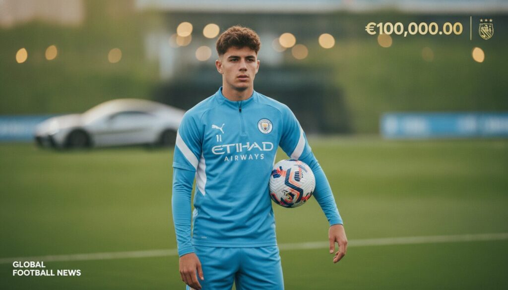 manchester city s'apprête à signer un prodige de 18 ans pour 100 millions d'euros, un jeune talent prometteur comparé à rodri.