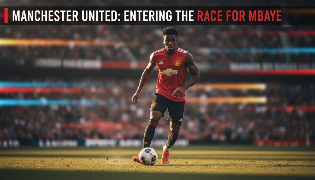 découvrez comment manchester united s'intéresse à ibrahim mbaye et ses ambitions dans le monde du football sur sport.fr.