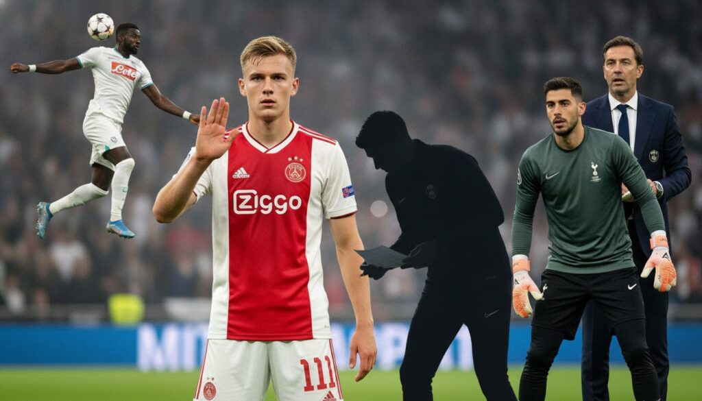 mercato : l'ajax refuse l'offre du psg pour godts; rulli dans le viseur parisien; tottenham reste attentif pour osimhen. toutes les dernières infos transfert en direct.