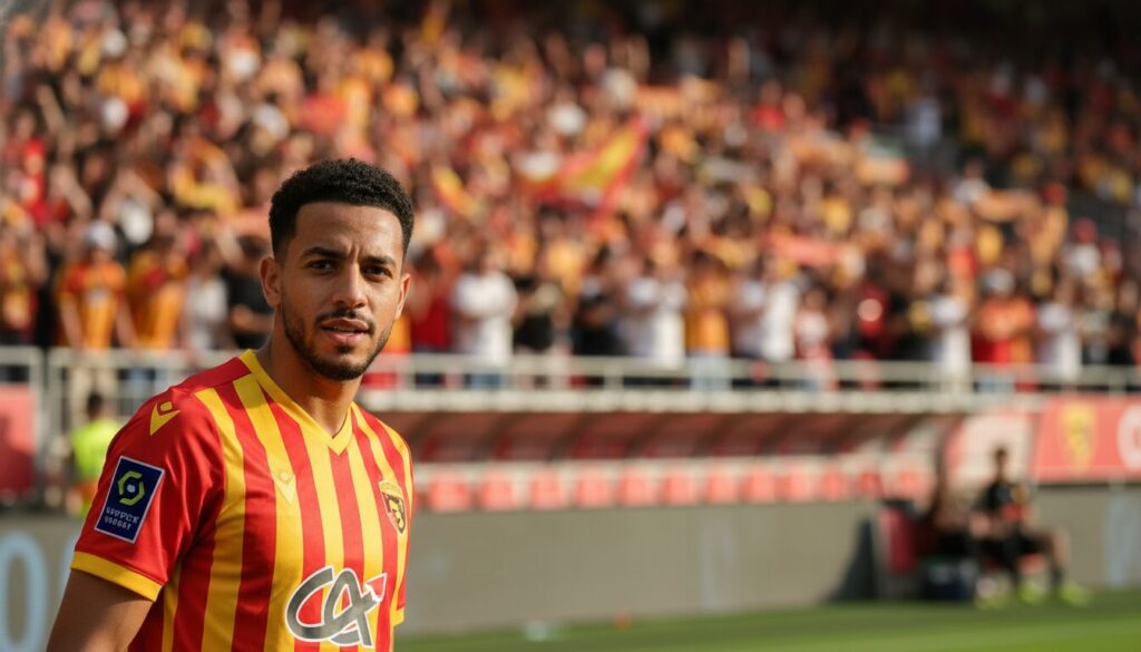 découvrez l'arrivée officielle de titraoui au rc lens et son premier message adressé aux supporters du club.