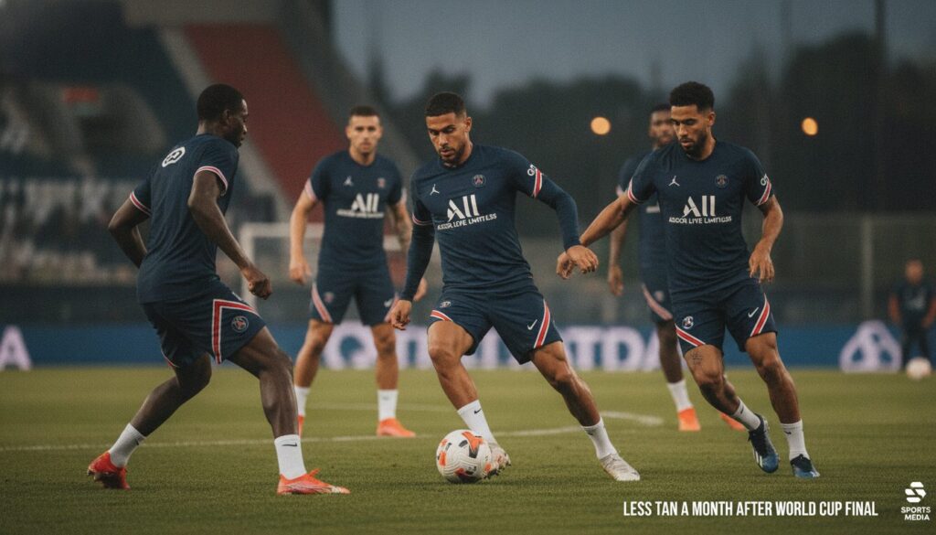 découvrez si les joueurs du psg seront suffisamment prêts pour la reprise, moins d'un mois après la finale de la coupe du monde.