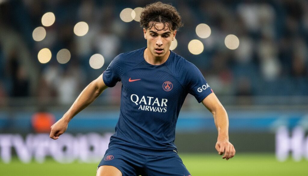 découvrez le prodige serbe de 18 ans qui pourrait bientôt succéder à mendes au psg, une nouvelle star montante du football français.