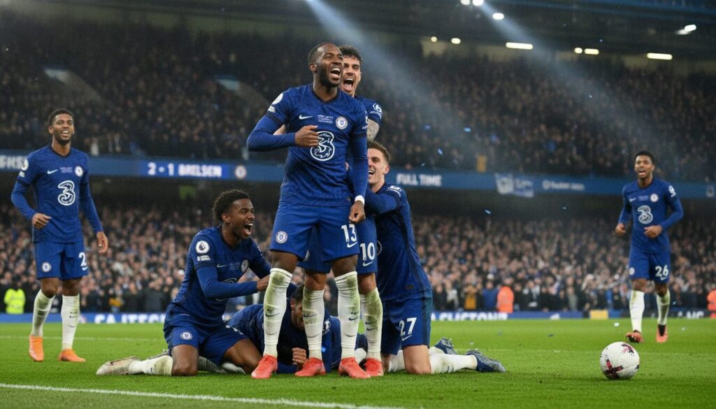 chelsea remporte son deuxième succès consécutif en premier league après un match intense et palpitant face à brighton, assurant ainsi sa montée en puissance dans le championnat.