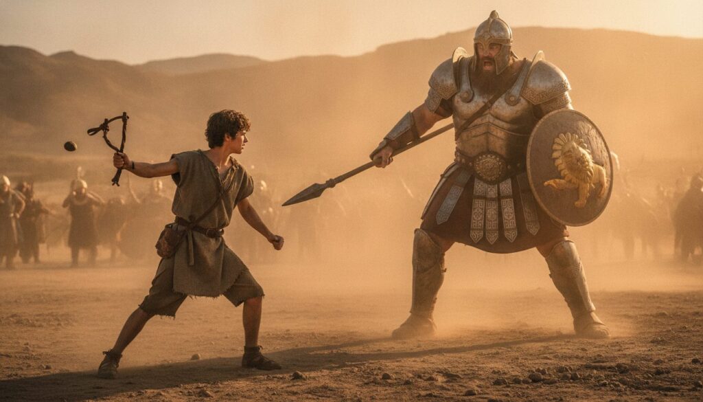 découvrez l'histoire captivante de david et goliath, un combat inattendu où le courage et la détermination triomphent face à un adversaire gigantesque.