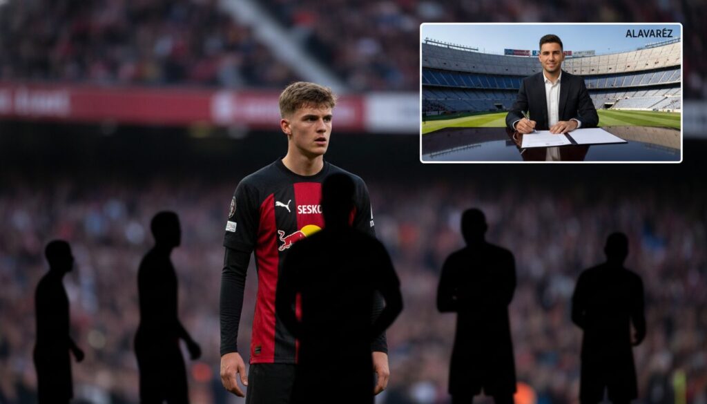 découvrez les dernières rumeurs de transfert avec sesko attirant l'attention des clubs rivaux de premier league, tandis que barcelone est proche de finaliser l'accord pour alvarez.