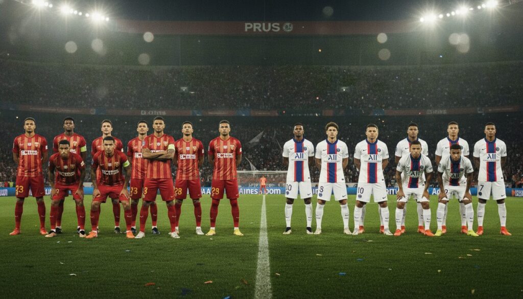 découvrez les compositions d'équipes attendues pour la finale du trophée des champions entre lens et le psg, avec les joueurs clés et les stratégies envisagées.