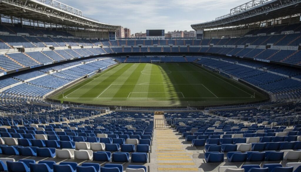 découvrez l'atmosphère inhabituelle du bernabéu déserté, où ni santiago ni le trophée n'ont répondu présents, plongeant le stade dans une ambiance particulière.