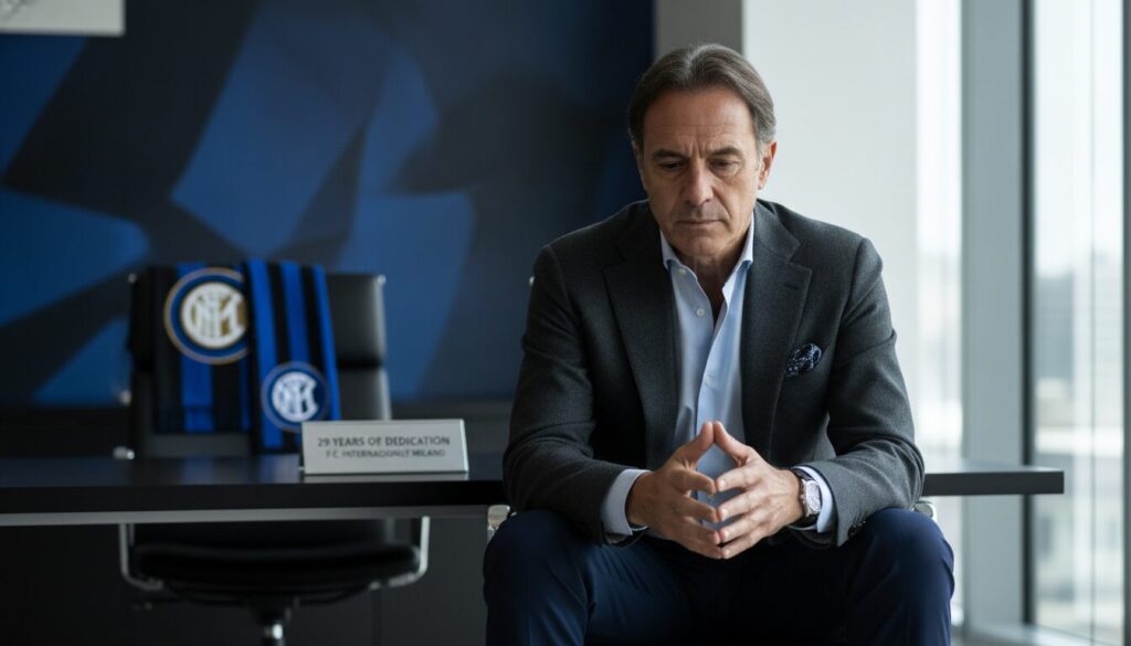 après 29 ans dévoués à l'inter milan, piero ausilio envisage de quitter le club, marquant la fin d'une longue ère de loyauté.