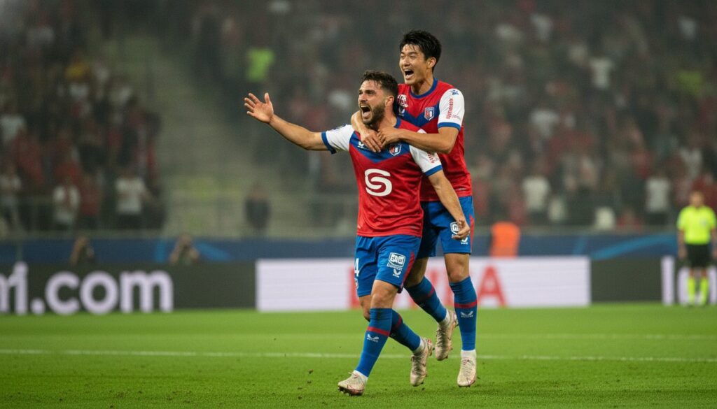 ligue 1 : le losc s'impose à toulouse grâce à une performance héroïque d'özer et à la première victoire de la recrue ueda, renforçant leur position dans le championnat.