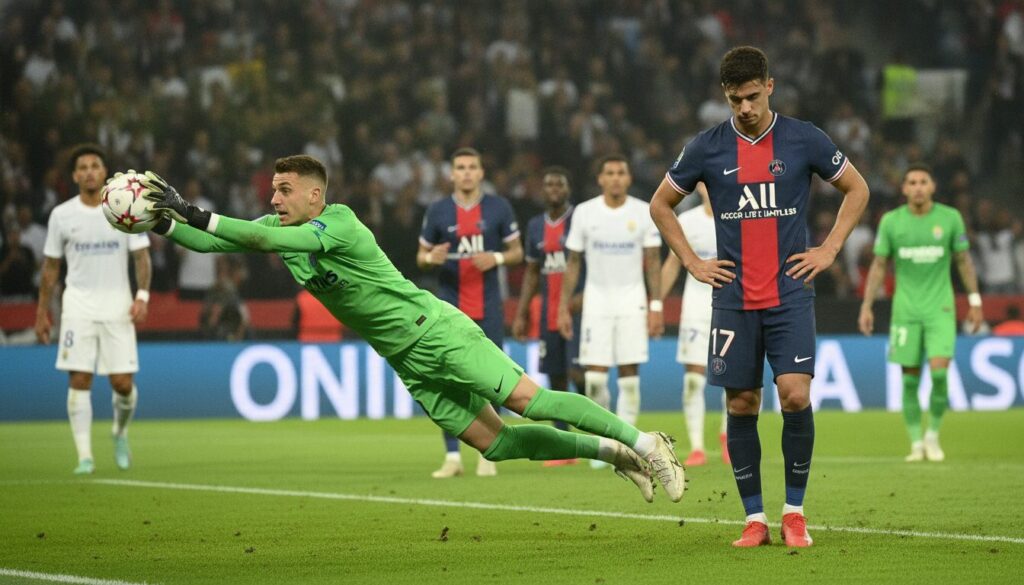 revivez le match psg-monaco où hradecky s'impose en héros, doué déçoit par son manque d'inspiration, et paris retrouve ses anciens démons.