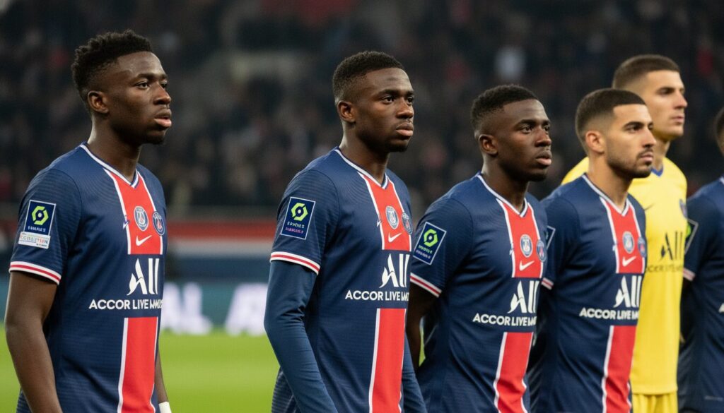 psg affronte monaco avec une composition surprenante : zaïre-emery joue en latéral gauche et dembélé est titulaire. découvrez tous les détails de cette formation étonnante.