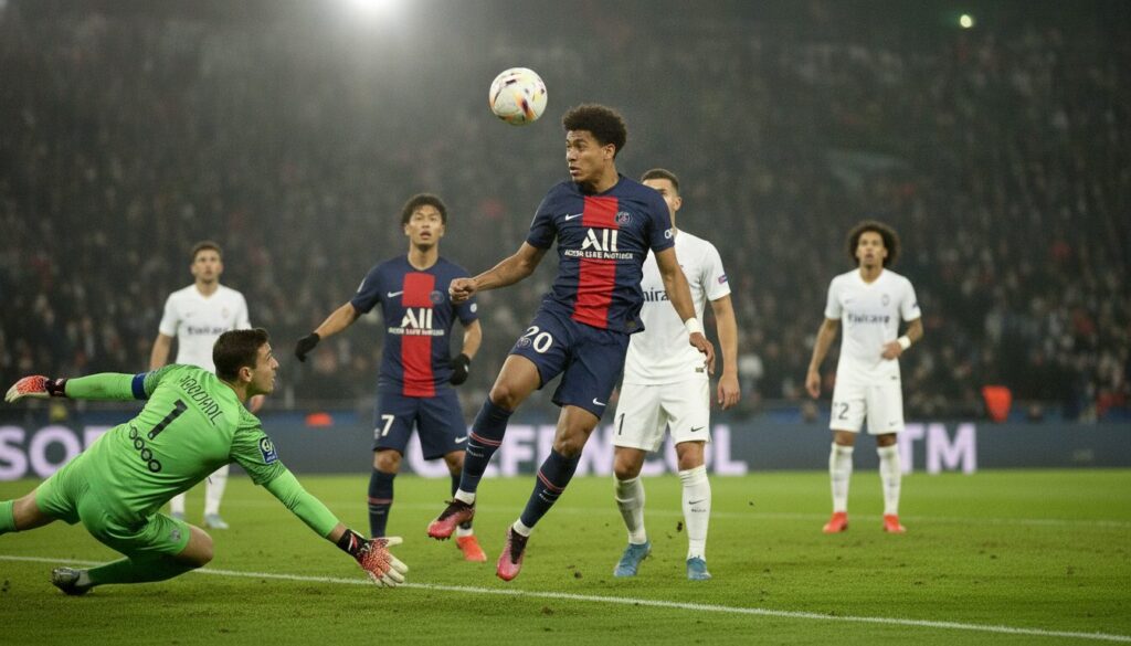 revivez en vidéo le coup de tête décisif de nazinho face au psg, un moment fort et inoubliable du match.
