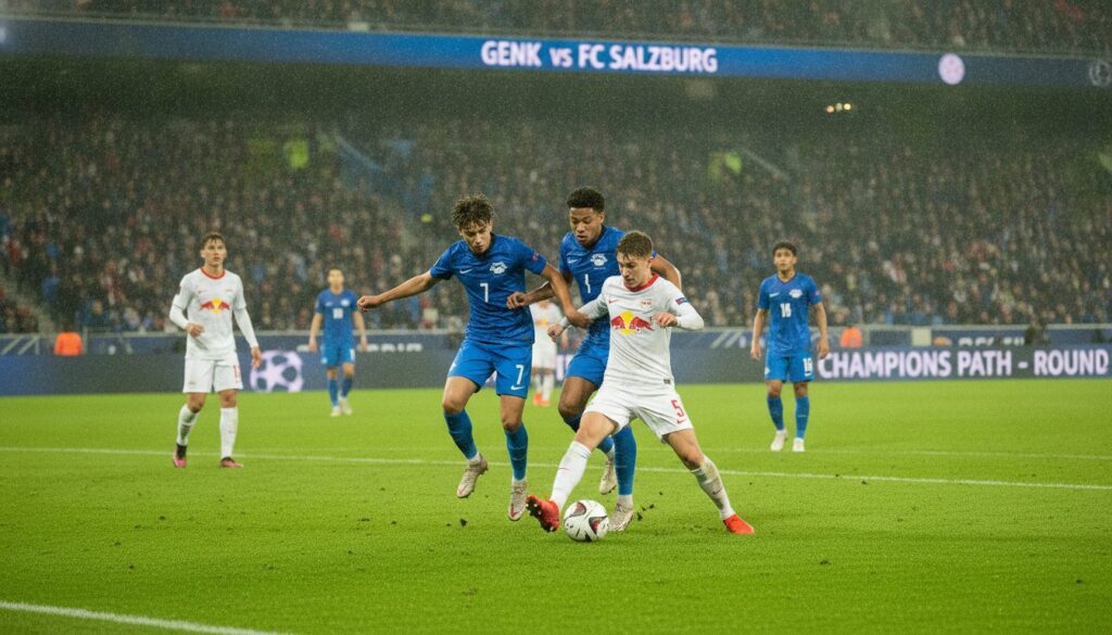 suivez le match palpitant de la youth league où genk affronte le fc salzbourg lors du deuxième tour de la voie des champions. analyse, résultats et temps forts.